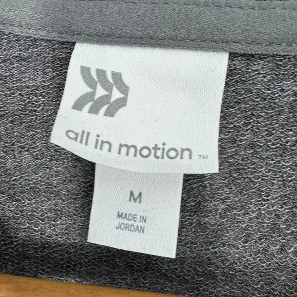 All in Motion Women’s Size Medium Dark Gray Modal Stretch Lightweight Hoodie - Picture 3 of 5